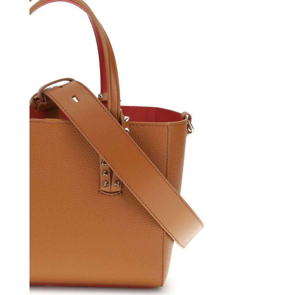 Christian Louboutin Leather Tote, Brown - Picture 3 of 3